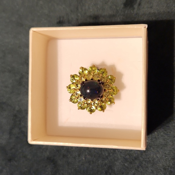 Opal peridot ring - Picture 3 of 5
